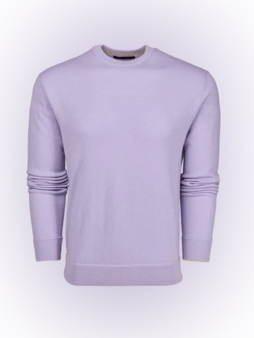 Greyson Purple Lilac Dewberry Men Tomahawk 100% Cashmere Crewneck Sweater size L